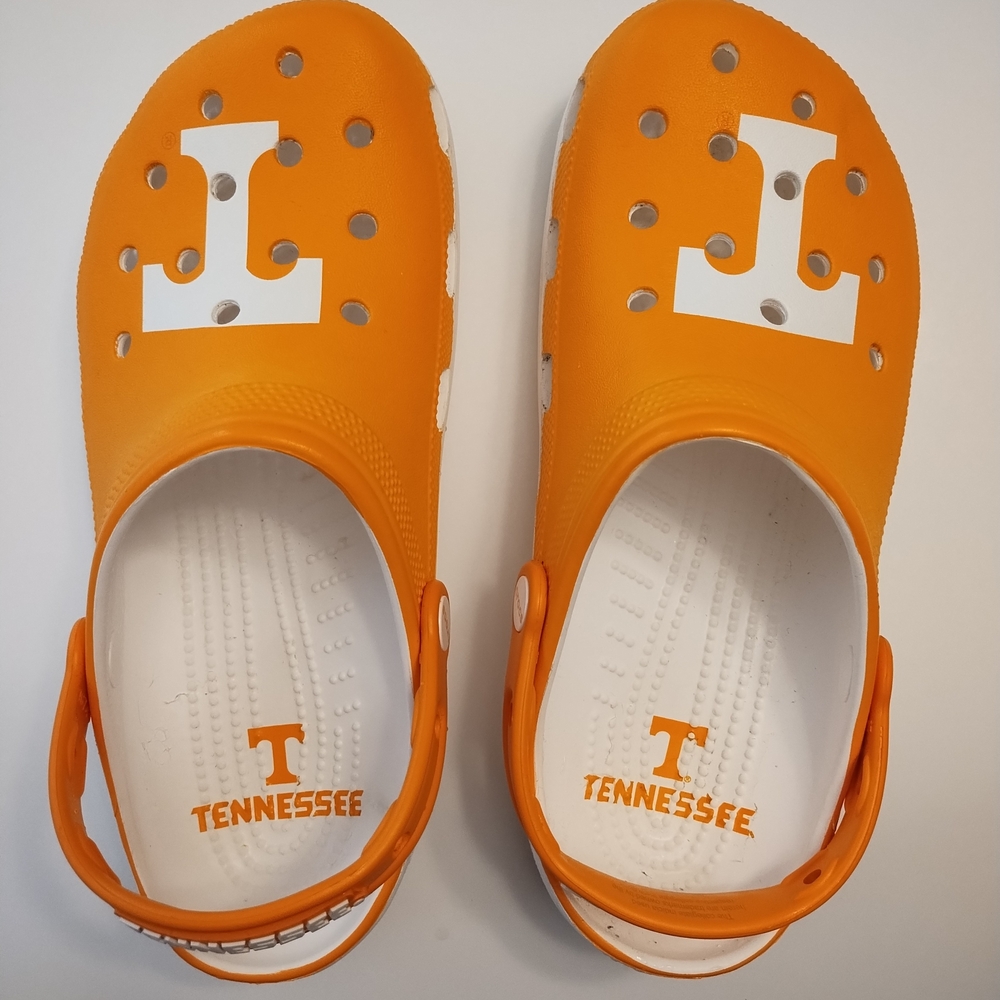 CROCS University of Tennessee Orange and White M8/W10